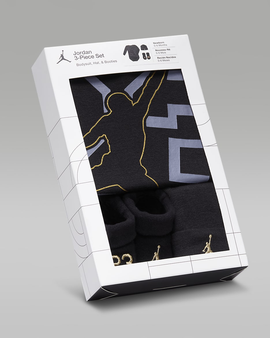 Jordan Baby 0 9M See Me Shine 3 Piece Boxed Set